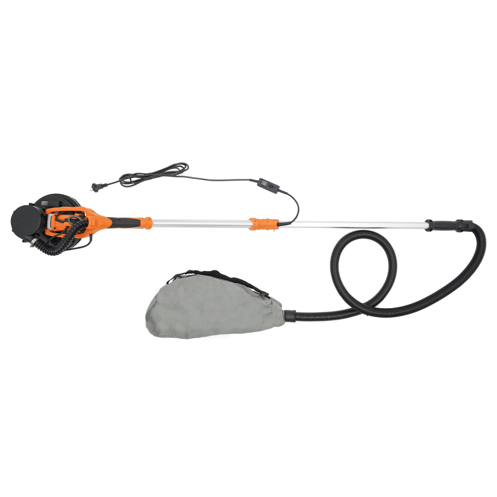 Ponceuse électrique pour plafond et mur 750 W 2,2 m avec extracteur de poussière, ponceuse pour cloisons sèches à vitesse variable, ponceuse électrique pour cloisons sèches sans poussière