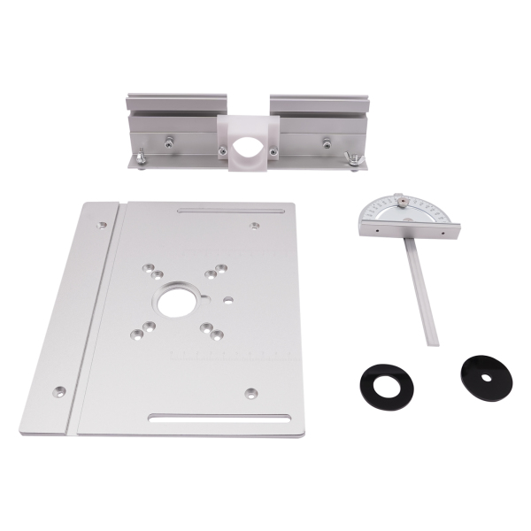 Plaque d'insertion de Table de fraisage, plaque rabattable pour Machine à graver sur bois (argent)