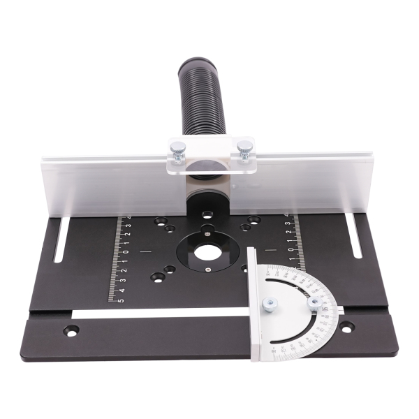 Plaque d'insertion pour table de toupie, plateau de toupie en bois en alliage d'aluminium, outils d'ébarbage, 24*20cm