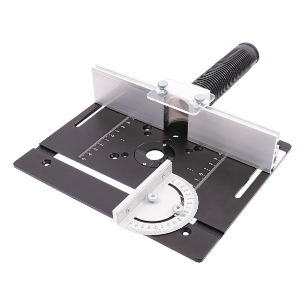 Plaque d'insertion pour table de toupie, plateau de toupie en bois en alliage d'aluminium, outils d'ébarbage, 24*20cm