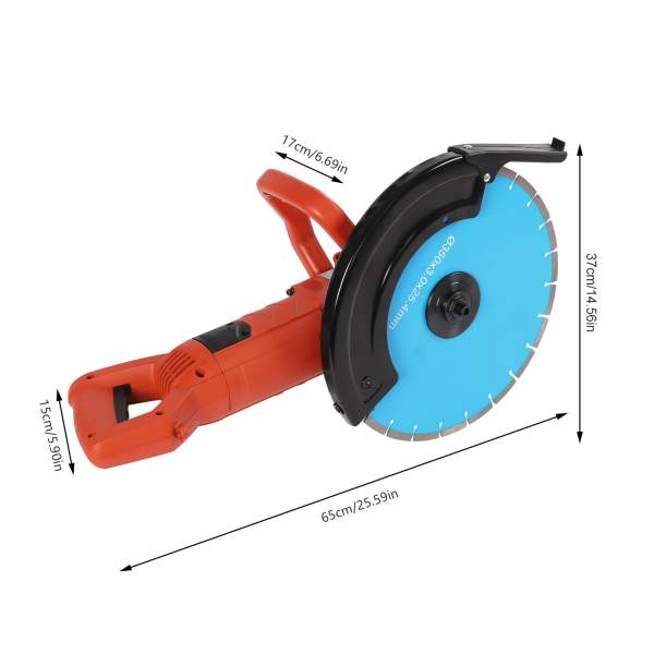 3000 W Fraise murale électrique avec lame de scie pour couper briques, béton, profondeur de coupe 13,5 cm 3000 W Fraise murale électrique avec lame de scie pour couper briques, béton, profondeur de coupe 13,5 cm