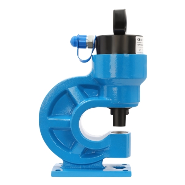 Poinçonneuse hydraulique CH-60, conception à retour d'huile unique, 4 matrices de poinçonnage, bleue
