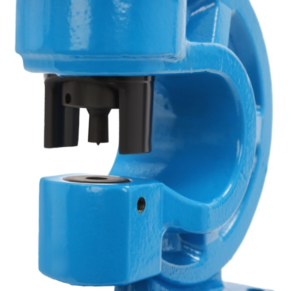 Poinçonneuse hydraulique CH-60, conception à retour d'huile unique, 4 matrices de poinçonnage, bleue