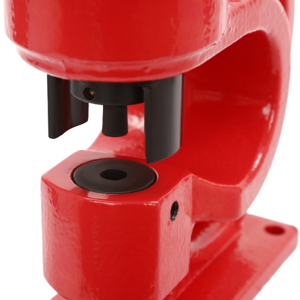 Poinçonneuse hydraulique CH-60, conception à retour d'huile unique, 4 matrices, rouge Poinçonneuse hydraulique CH-60, conception à retour d'huile unique, 4 matrices, rouge