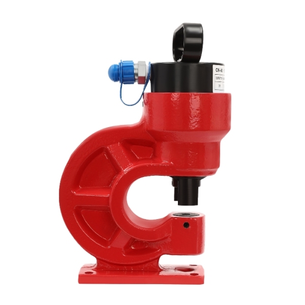 Poinçonneuse hydraulique CH-60, conception à retour d'huile unique, 4 matrices, rouge