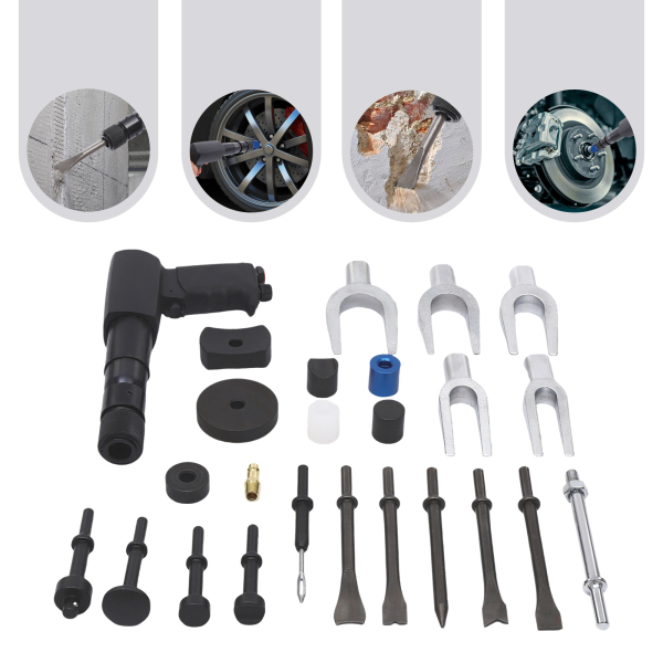 Kit de marteau pneumatique, ensemble de marteau pneumatique multifonctionnel, ensemble de burins pour marteau pneumatique