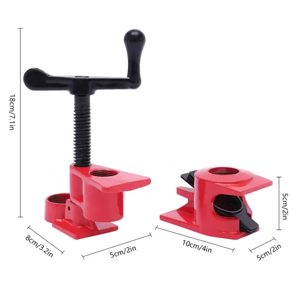 Ensemble de colliers de serrage pour collage de bois, colliers de serrage robustes en fonte à dégagement rapide pour le travail du bois (6,3/4") Ensemble de colliers de serrage pour collage de bois, colliers de serrage robustes en fonte à dégagement rapide pour le travail du bois (6,3/4")