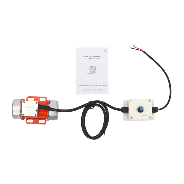 Moteur vibrant avec régulateur de vitesse, moteur vibrant électrique 50 W 12 V, moteur vibrant pour l'exploitation minière, la métallurgie