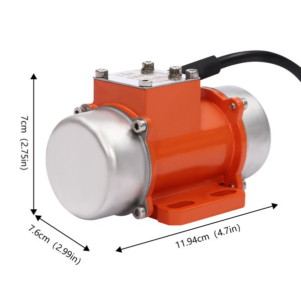 Moteur vibrant avec régulateur de vitesse, moteur vibrant électrique 50 W 12 V, moteur vibrant pour l'exploitation minière, la métallurgie