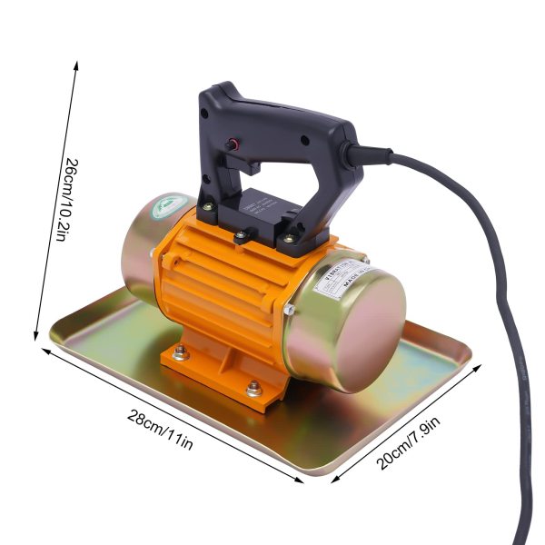 Compresseur à béton électrique - Truelle à ciment  - Vibromasseur à sol plat pour carrelage de sol - Ciment (force vibrante : 200 kg)