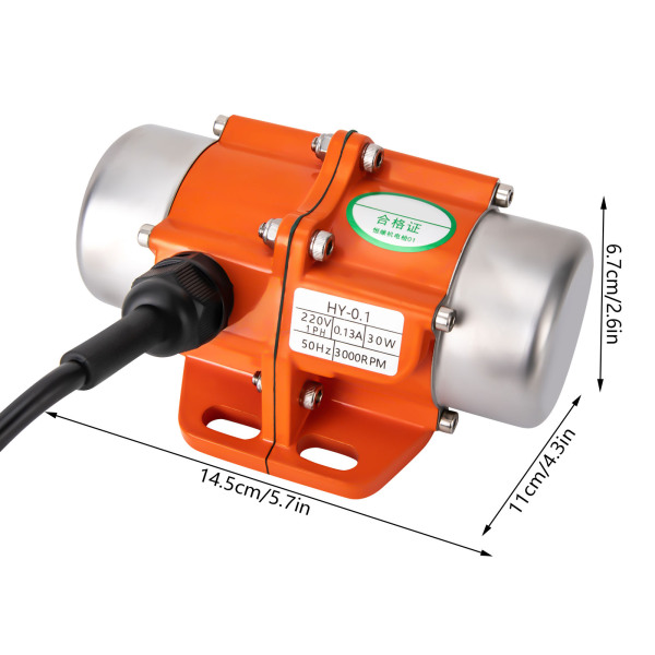 Moteur de vibration, moteur de vibration 30 W, moteur de vibration 220 V avec contrôleur de vitesse