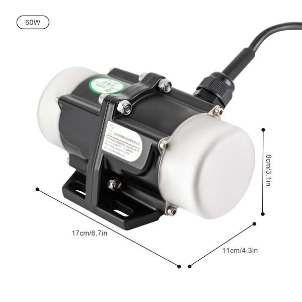 Agitateur électrique de vibrateur asynchrone de moteur de vibration de 60W pour l'équipement Agitateur électrique de vibrateur asynchrone de moteur de vibration de 60W pour l'équipement
