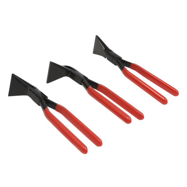 Ensemble de 3 pinces à sertir manuelles pour tôle, pinces à plier les tôles droites, à 45° et à 90° Ensemble de 3 pinces à sertir manuelles pour tôle, pinces à plier les tôles droites, à 45° et à 90°
