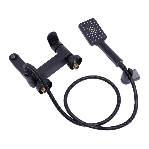 Robinet de salle de bain Robinet de salle de bain noir Grande douche de 3,15 * 4,53 pouces adaptée à une utilisation dans les hôtels, centres de baignade, piscines, gymnases