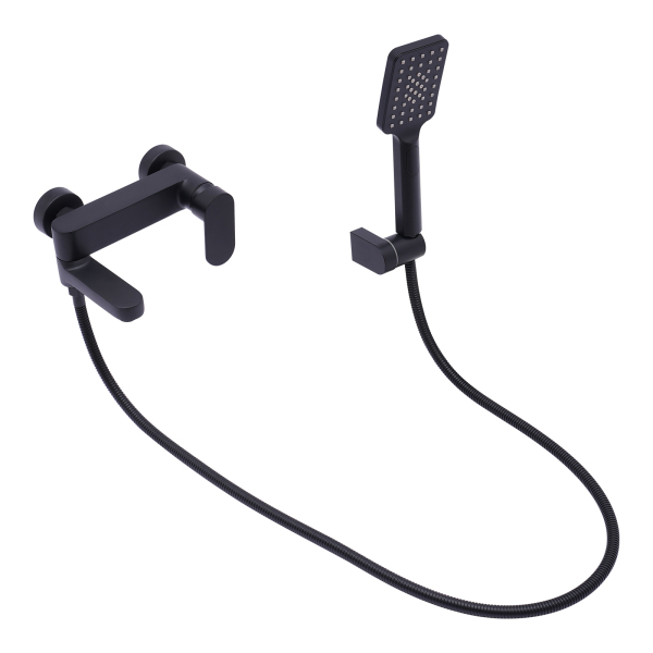 Robinet de salle de bain Robinet de salle de bain noir Grande douche de 3,15 * 4,53 pouces adaptée à une utilisation dans les hôtels, centres de baignade, piscines, gymnases