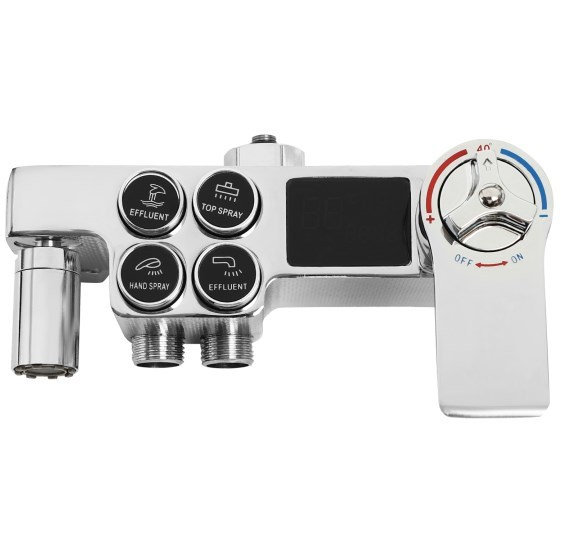 Système de douche domestique avec thermostat en acier inoxydable, colonne de douche argentée, tringle de douche réglable, ensemble de douche polyvalent 73-116 cm