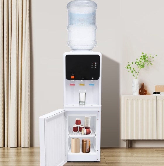 Distributeur d'eau électrique, distributeur d'eau de bureau chaude et froide pour la maison et le bureau