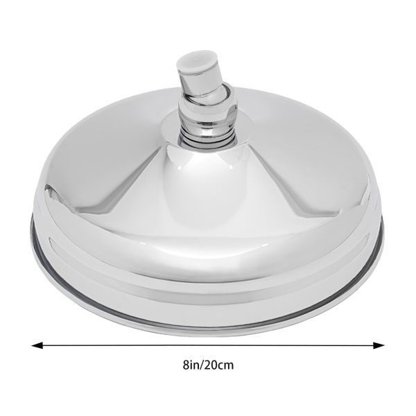 Pommeau de douche en acier inoxydable, pomme de douche en acier inoxydable 304 de 8 pouces, pomme de douche à effet de pluie, pomme de douche antique, douche à effet de pluie, 20x20 cm