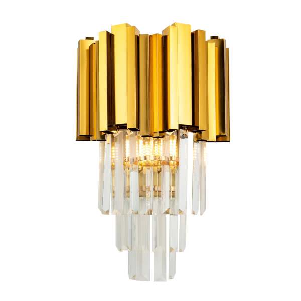 Applique cristal -  ensemble d'appliques murales- modèle Gold K - sans ampoule
