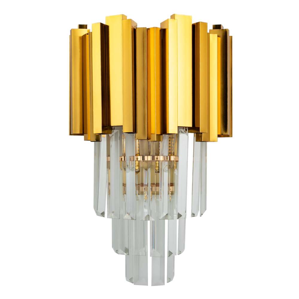 Applique cristal -  ensemble d'appliques murales- modèle Gold K - sans ampoule