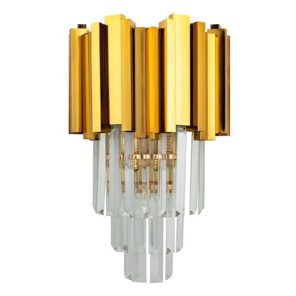 Applique cristal -  ensemble d'appliques murales- modèle Gold K - sans ampoule