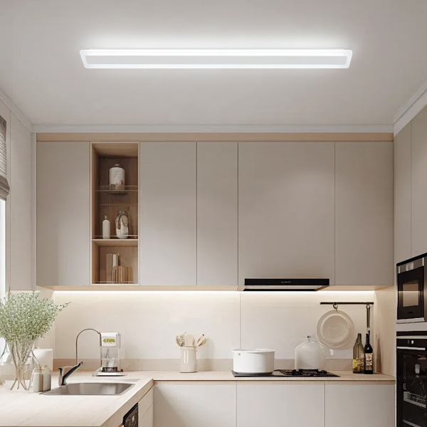 CNCEST Plafonnier LED à longue bande pour chambre à coucher