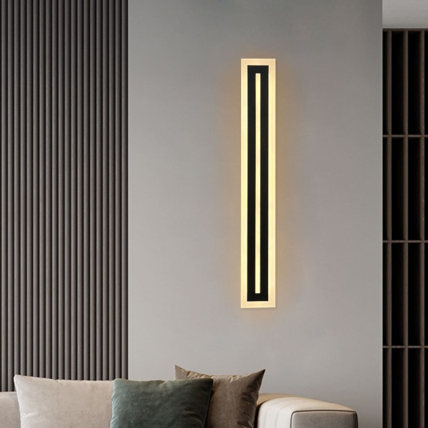 Applique murale extérieure adaptée au porche, applique murale moderne à LED, Patio, salon, chambre à coucher