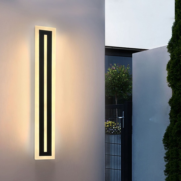 Applique murale extérieure adaptée au porche, applique murale moderne à LED, Patio, salon, chambre à coucher