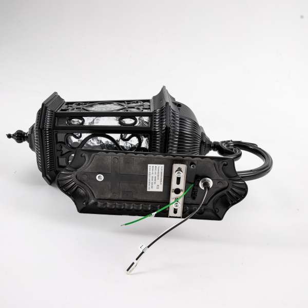 Lampe d'extérieur rétro étanche IP44, applique murale d'extérieur noire
