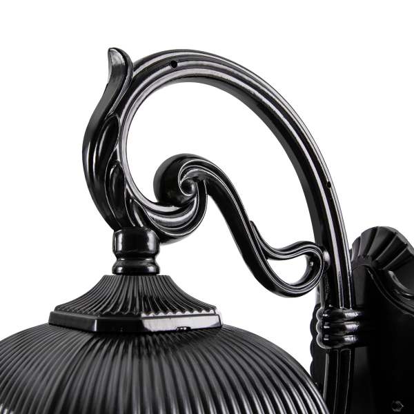 Lampe d'extérieur rétro étanche IP44, applique murale d'extérieur noire