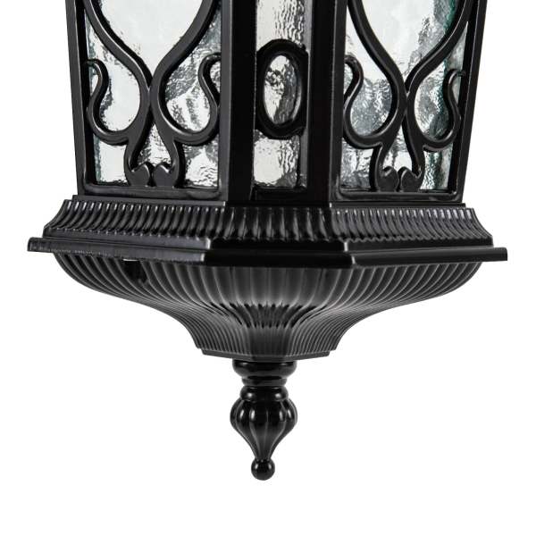 Lampe d'extérieur rétro étanche IP44, applique murale d'extérieur noire