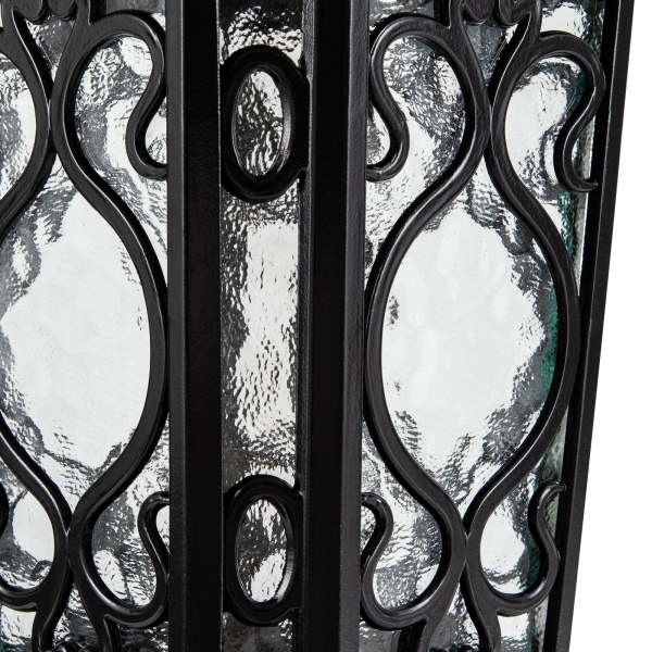 Lampe d'extérieur rétro étanche IP44, applique murale d'extérieur noire