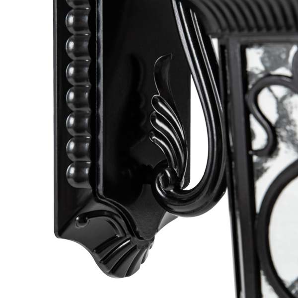Lampe d'extérieur rétro étanche IP44, applique murale d'extérieur noire