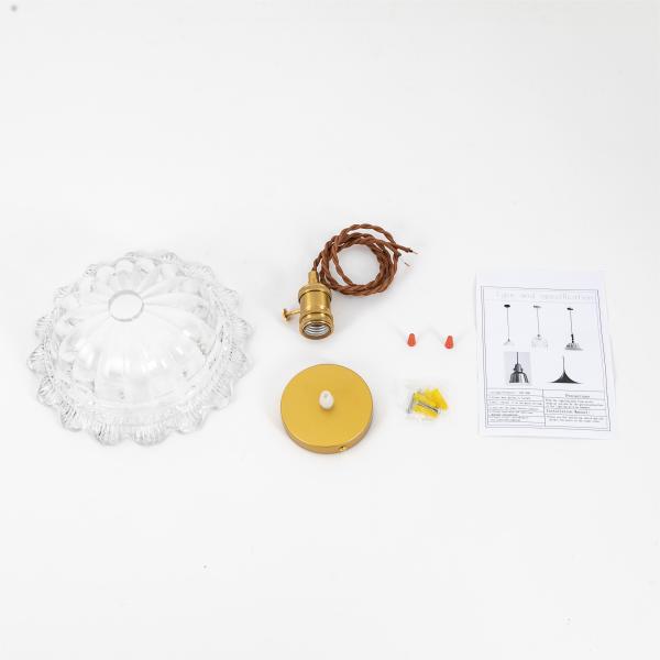 Lustre, lustre en verre, 25cm