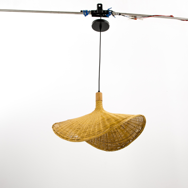 Lampe pendante, luminaire suspendu tissé, lampe de plafond pour salle à manger, cuisine et entrée
