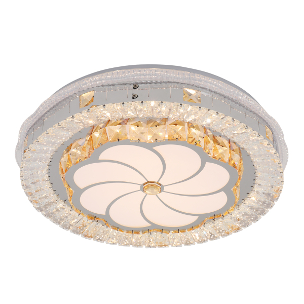K9 Glass Ceiling Lamp, Dimmable Ceiling Lamp, 3 Shades Ceiling Lamp with remote control