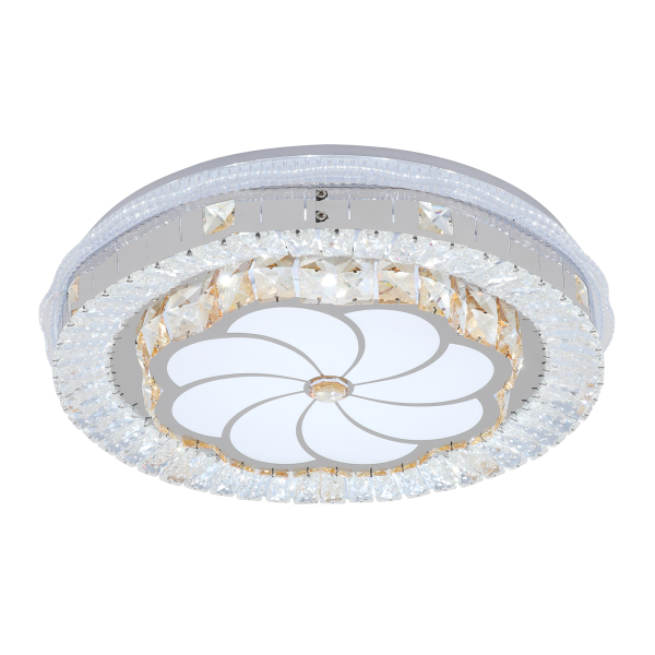 K9 Glass Ceiling Lamp, Dimmable Ceiling Lamp, 3 Shades Ceiling Lamp with remote control
