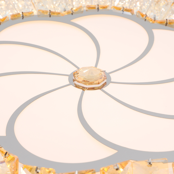 K9 Glass Ceiling Lamp, Dimmable Ceiling Lamp, 3 Shades Ceiling Lamp with remote control