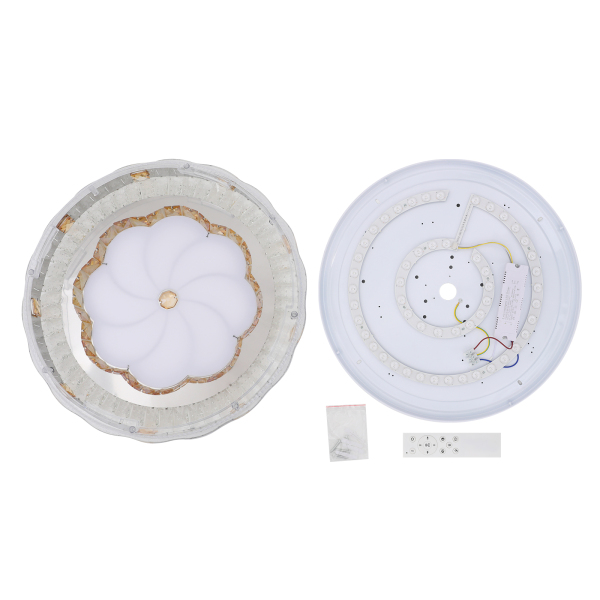 K9 Glass Ceiling Lamp, Dimmable Ceiling Lamp, 3 Shades Ceiling Lamp with remote control