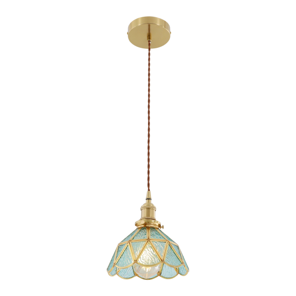 Suspension moderne, plafonnier, réglable en hauteur, convient pour salle à manger, cuisine, îlot, couloir, cuisine, E27, bleu lac