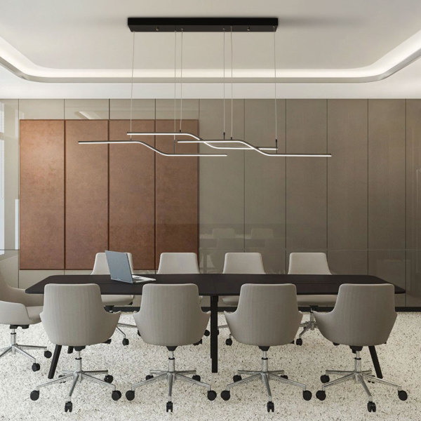 Luminaire suspendu LED linéaire à 3 lumières pour cuisine, adapté au salon, cuisine, balcon, couloir, salle de bain, sous-sol, télécommande, noir Luminaire suspendu LED linéaire à 3 lumières pour cuisine, adapté au salon, cuisine, balcon, couloir, salle de bain, sous-sol, télécommande, noir