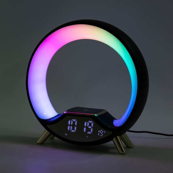 Lampe de table LED, lampe de chevet portable et rechargeable, lampe d'ambiance avec haut-parleur Bluetooth (noir) Lampe de table LED, lampe de chevet portable et rechargeable, lampe d'ambiance avec haut-parleur Bluetooth (noir)