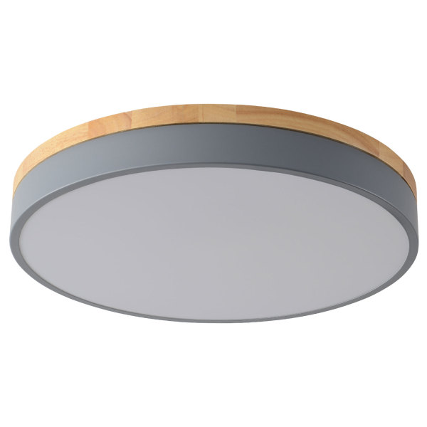 40CM plafond moderne à LEDs lampe en bois plafonnier 36W Dimmable rond éclairage de plafond balcon chambre