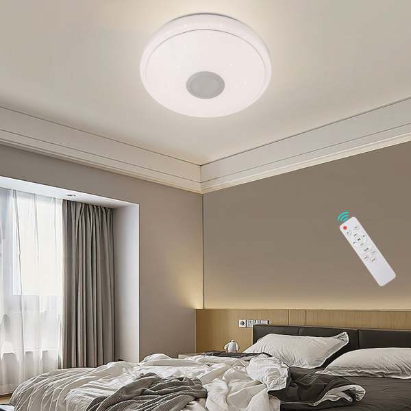 Plafonnier, plafonnier LED, lampe à changement de couleur avec télécommande