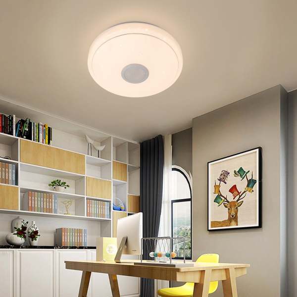 Plafonnier, plafonnier LED, lampe à changement de couleur avec télécommande Plafonnier, plafonnier LED, lampe à changement de couleur avec télécommande