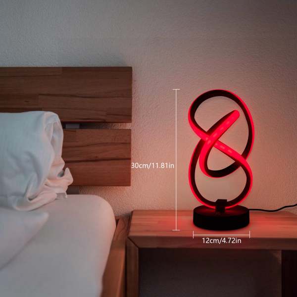 Lampe de table, lampe de chevet LED moderne, lampe de table moderne 10 W
