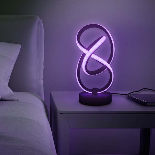Lampe de table, lampe de chevet LED moderne, lampe de table moderne 10 W