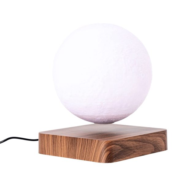 Lampe de lune en lévitation 3 couleurs - Veilleuse de table de lampe de lune d'impression 3D