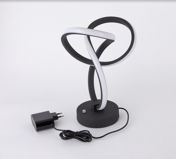 Lampe de chevet RGBW Lampe de table en spirale Touch Dimmable 10 Lampe de table couleur