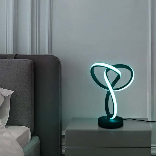 Lampe de chevet RGBW Lampe de table en spirale Touch Dimmable 10 Lampe de table couleur